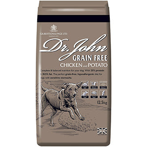 Dr John Grain Free Sensitive Working Adult Dry Dog Food Chicken 12.5kg