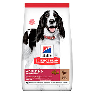 Hills Science Plan Adult Dog Med Dry Lamb 14kg