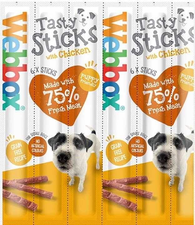 Webbox Dogs Delight Tasty Dog Sticks Chicken 6Stk