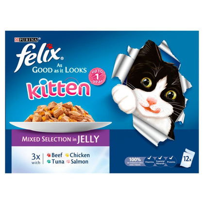 Felix Kitten AGAIL Mixed Variety (12Pk) 100g