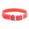 Ancol Leather Collar Red - Size 3