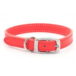 Ancol Leather Collar Red - Size 4