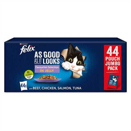 Felix As Good As It Looks Adult Wet Cat Food in Jelly 44