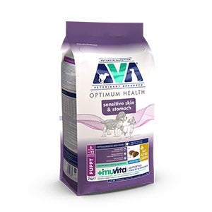 AVA Sensitive Skin and Stomach Dry Puppy Food White Fish 2kg