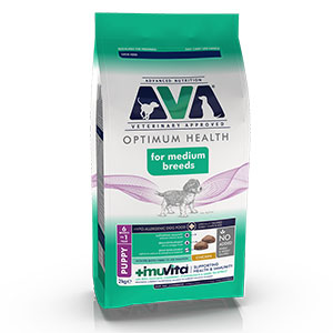 AVA Veterinary Approved Optimum Health Medium Breed Dry Puppy Food Chicken 2kg