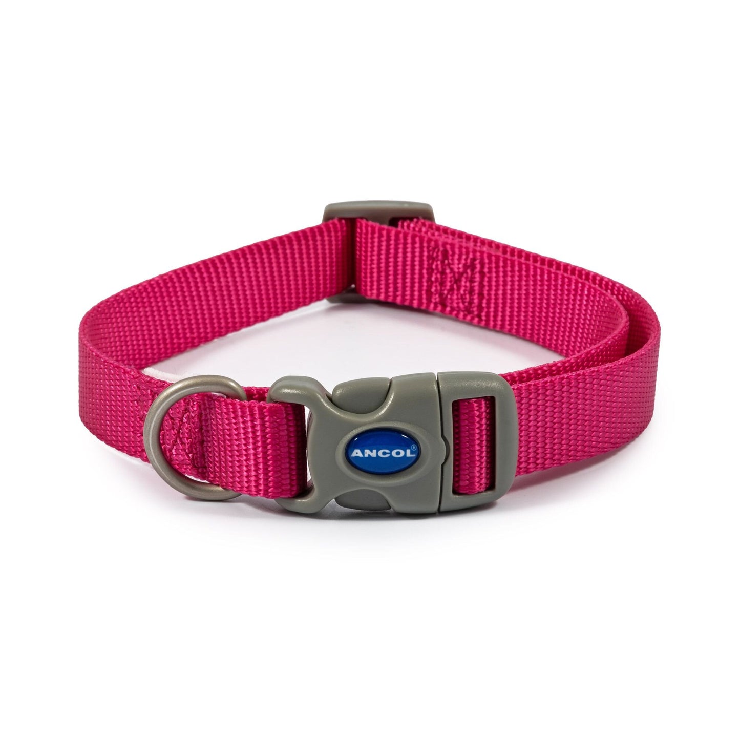 Ancol Viva Nylon Quick-Fit Collar 30-50cm M Size 2-5 Pink x 1