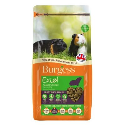 Burgess Excel Adult Guinea Pig Nuggets with Mint