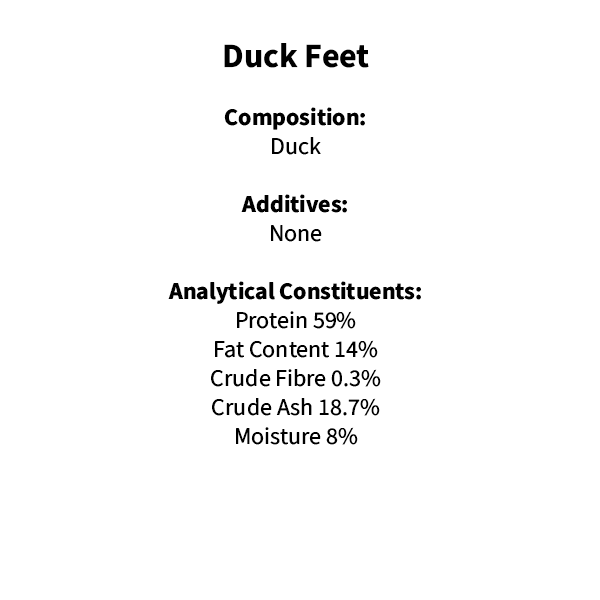 Hollings Duck Feet 100g