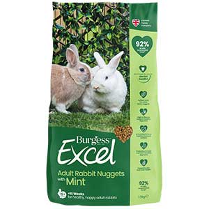 Burgess Excel Adult Rabbit Nuggets with Mint 1.5kg