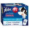 Felix Senior AGAIL Mixed Variety Fish (12Pk) 100g