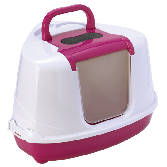 Corner Hooded Flip Loo HOT PINK