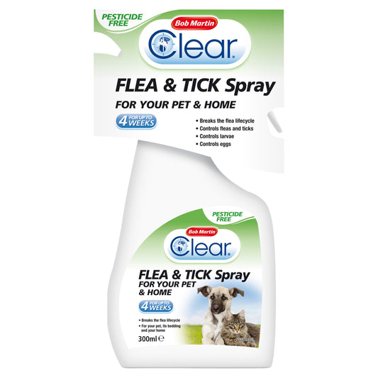 Bob Martin Clear Flea & Tick Spray For Pets & Home