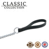LEATHER EXTRA HEAVY CHAIN LEAD BLACK 80CM
