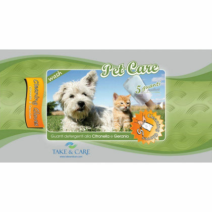 Take&Care Pet Care Wash Cleaning Gloves | Dogs