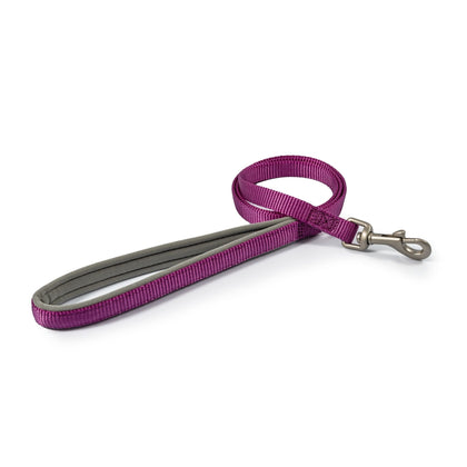 Ancol Viva Padded Nylon Snap Lead Purple 50kg 100 x 1.9cm x 1