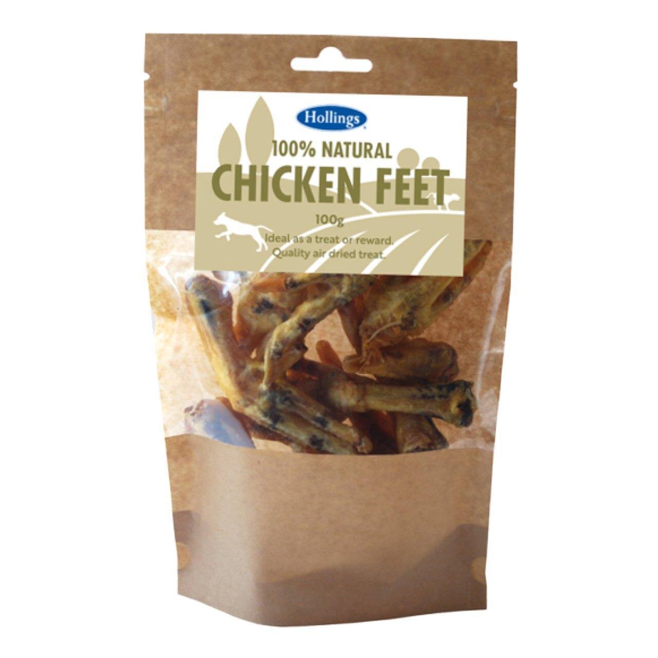 Hollings 100% Natural Chicken Feet 100g