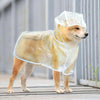 Pet Dog Puppy Waterproof PVC Clear Transparent Rain Coat Hooded Vest Jacket Petsraw