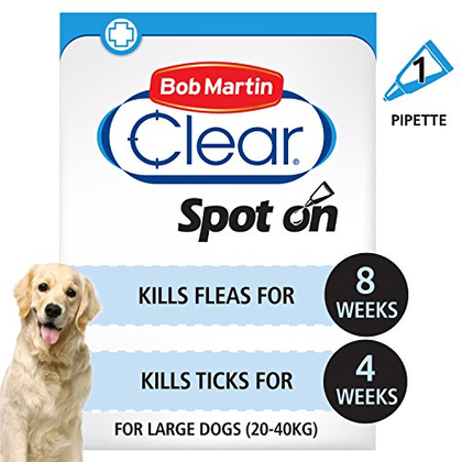Bob Martin Clear Plus Spot on Flea & Tick Spot on for Large Dogs