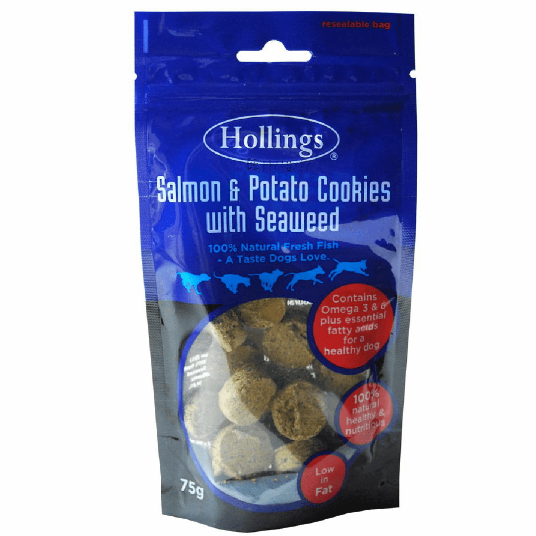 Hollings Salmon Potato & Seaweed Cookies 75g